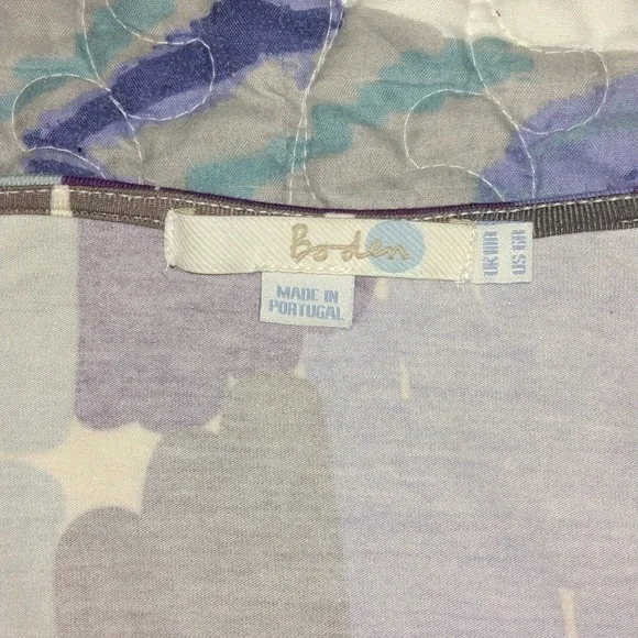 Boden V Neck Watercolor Tie Dress - Picture 3 of 3